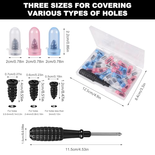 Tire Repair Rubber Nail Kit - 90/60/30pcs, 3 Sizes