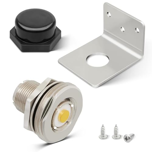 Anina NMO to PL259 Connector with L-Shape Antenna Mount & Cover for VHF/UHF Radio