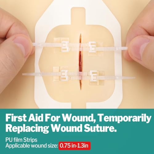 28-Pack Wound Closure Strips - Butterfly Bandages & Emergency Kit