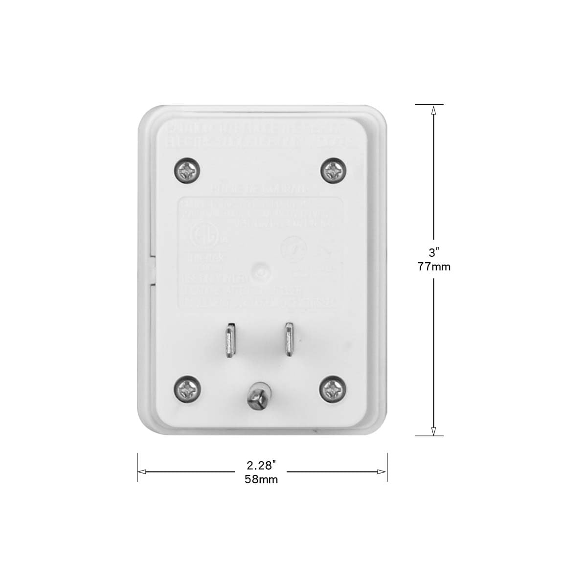 OSKOS Surge Protector, 1080 Joules, 3-Prong Adapter, LED Indicator Light and Surge Failure Alarm, 2 Pack, UL Listed