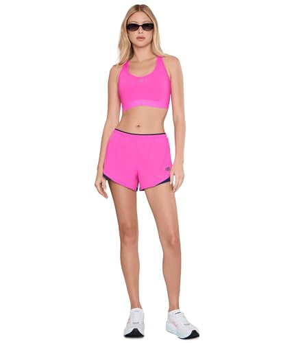 New Balance Women's NB Essential Run Sports Bra Pink Heat Medium D/DD