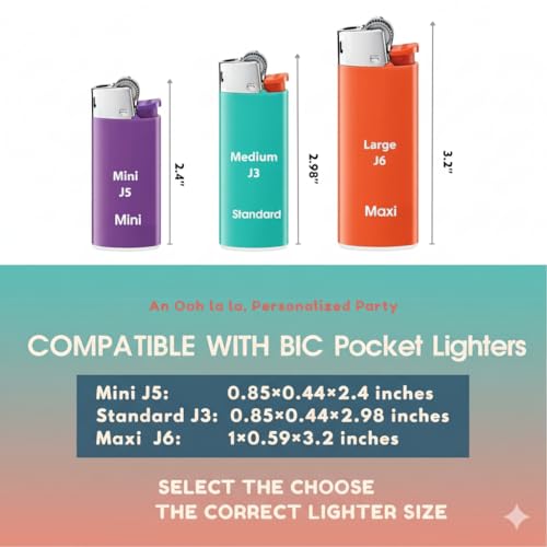 Custom Lighter Stickers - Personalize Your Design, 10 Pack