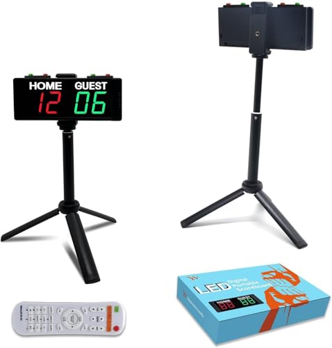 Battery Powered Digital Scoreboard Timer - Red & Green