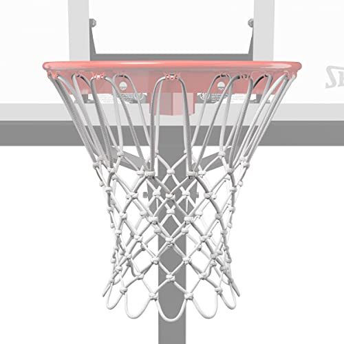Heavy Duty Basketball Net - 12 Loops for Indoor/Outdoor Rims - White