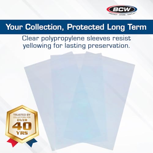 Resealable Graded Card Sleeves - 100 Pack, 3 3/4 x 5 1/2