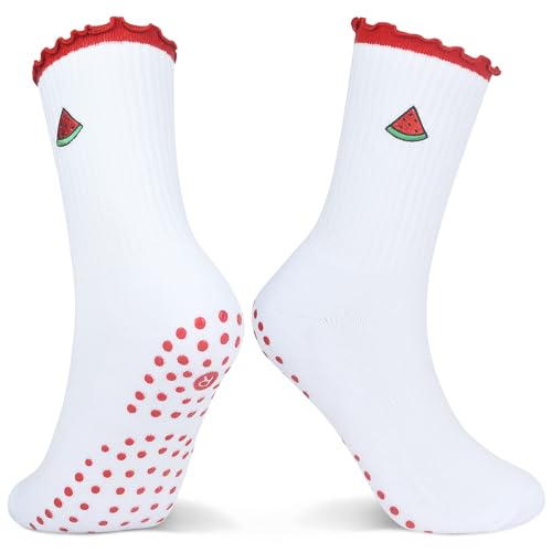 Non-Slip Pilates Socks for Yoga and Barre - US Sizes 5-11 - Color 3