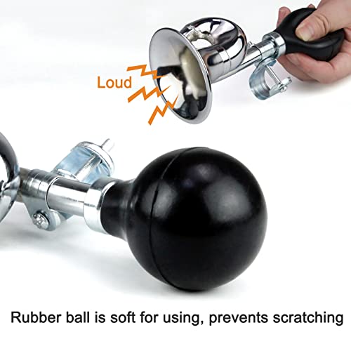 Retro Bike Horn - Loud Squeeze Horn for Kids & Adults - Black