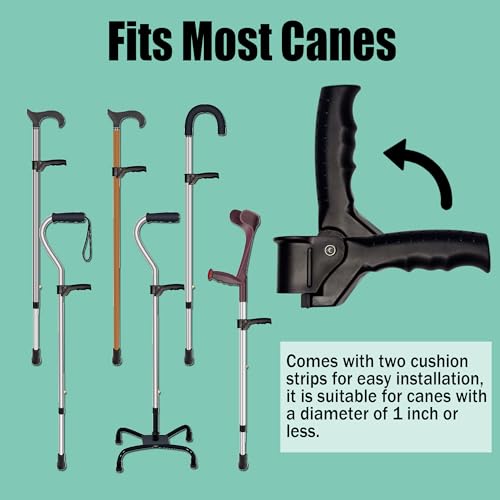 Cane Handle for Seniors - Stand Assist Mobility Aid for Canes