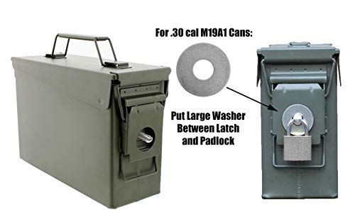 Lock Kit for Steel Ammo Cans - 1 Count, Fits 50 Cal & More