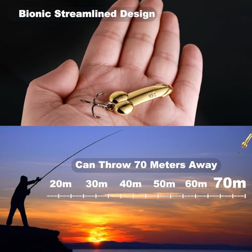 10g Zinc Alloy Spoon Lures with Treble Hooks - 4Pcs Fishing Tackle