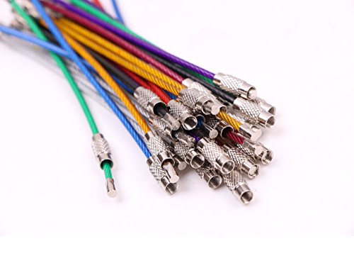 Stainless Steel Keychain Loop Set - 8 Colors, 2 Inch Diameter