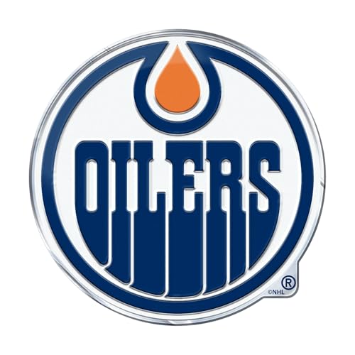 Aluminum Color Auto Emblem - Edmonton Oilers