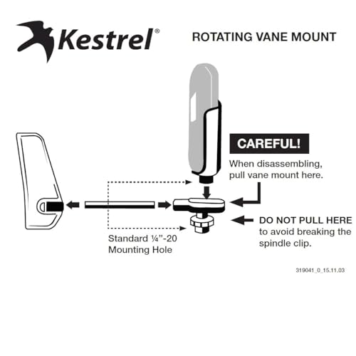 Vane Mount & Carry Case for Kestrel 5000 Series Weather Meters