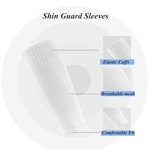 Men's Soccer Anti-Slip Grip Socks - White (Without Straps)