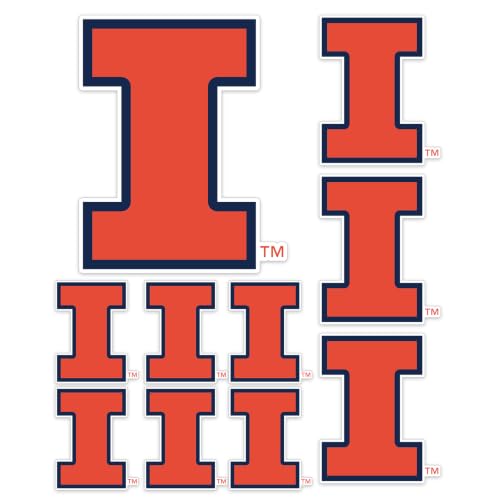 Desert Cactus Illinois Illini Sticker Decal T3-1 - Officially Licensed USA Made