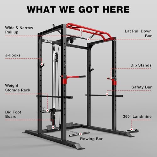 Multi-Function Power Rack with LAT Pulldown - S11 Power Cage