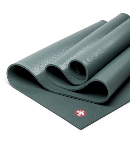 Yoga Mat 6mm - Premium Studio Quality - Black Sage 71" x 26"