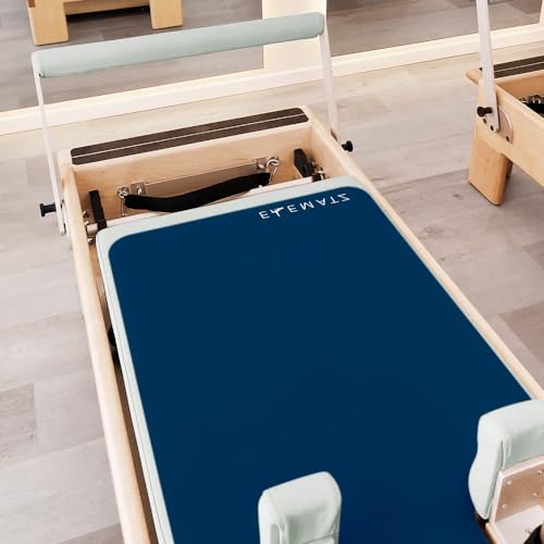 Premium Pilates Reformer Mat - Non-Slip Suede & Rubber - Midnight Navy