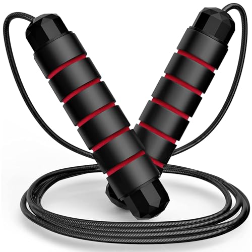 Adjustable Speed Jump Rope with Ball Bearings - Tangle-Free Fitness