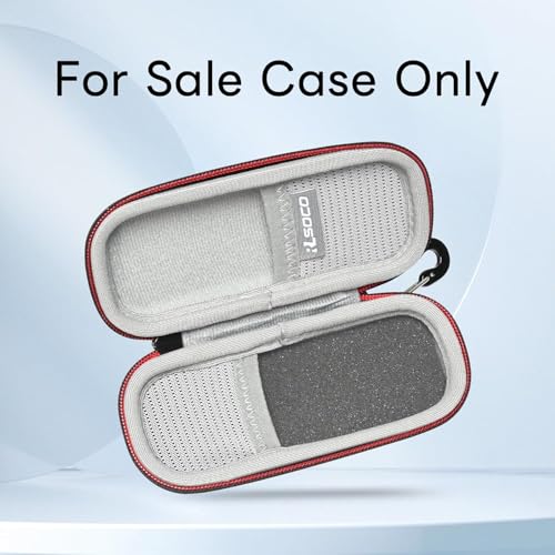 RLSOCO Case for KardiaMobile 1-Lead/6-Lead Personal ECG Heart Rate Monitor - Durable EVA Travel Case with Carabiner & Extra Storage