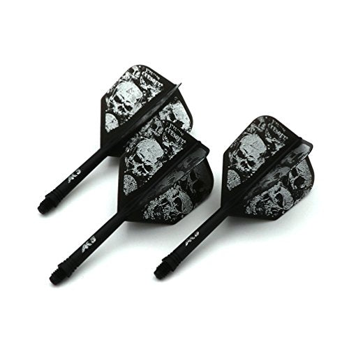 CUESOUL ROST Integrated Dart Shaft & Flight Set 21mm Big Wing Black Skull