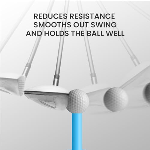 Golf Rubber Tees Set - 6 Pack Mixed Sizes for Indoor & Outdoor Practice