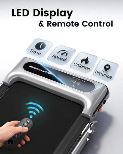 Under Desk Treadmill with LED Display & Remote Control