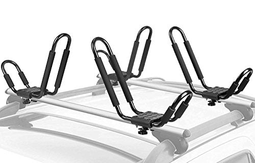 Kayak Rack for 2 Kayaks - Heavy Duty J Bar with 150 lbs Capacity