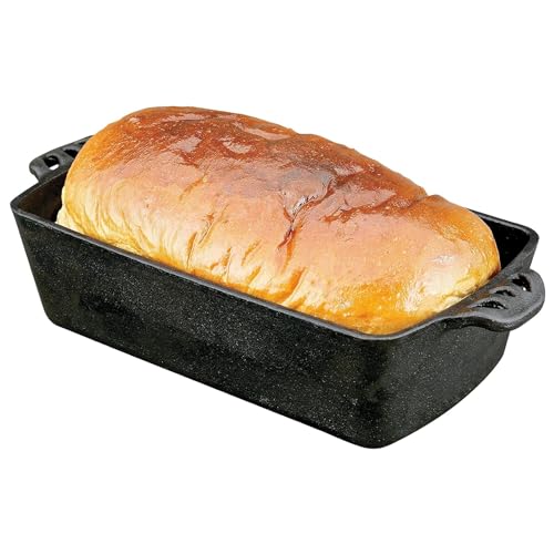 Camp Chef Black Seasoned Cast Iron Bread Pan - Durable Bakeware