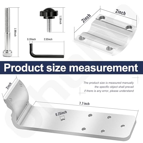 Universal Grill Rail Mount Bracket for Kuuma BBQ Grills, Fits 7/8-1 1/4 Inch Railing