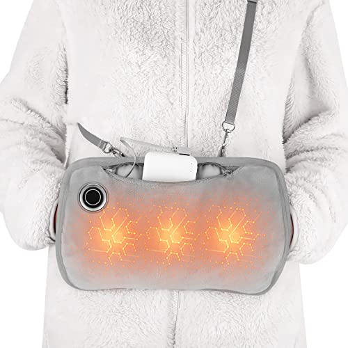 Rechargeable Heated Gloves with Graphene Heating - Portable Hand Warmers for Winter