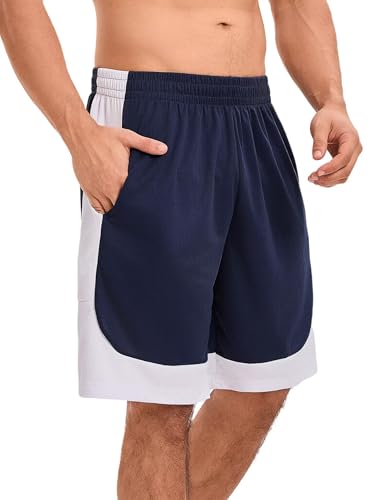 Men's Mesh Basketball Shorts with Pockets - OYGSieg 6-Pack, X-Large Set