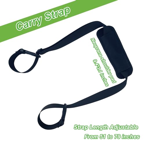 CORECISE Black Adjustable Shoulder Carry Strap for Beach & Scooter - 1pcs