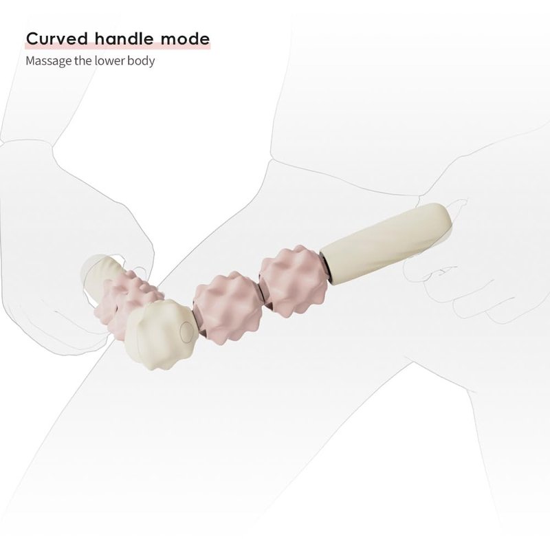 PRUINKLE Pilates Roller Rotatable Pilates Bar ，Home Pilates Roller rotatableble ，Portable Pilates Massage Stick, a Good Helper for Home Exercise