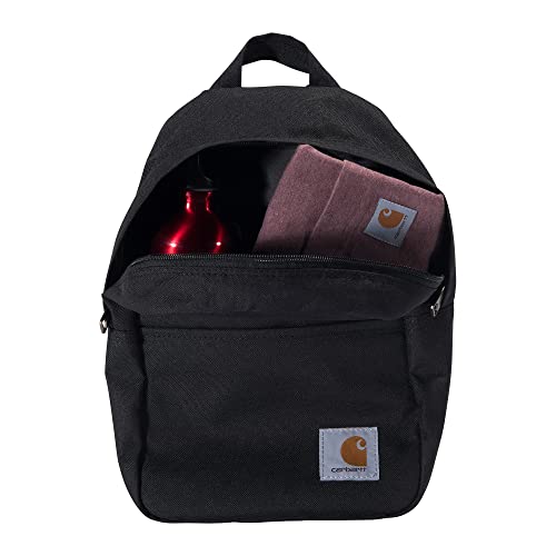 Carhartt Mini Backpack Black - Durable Water-Resistant Small Daypack, One Size