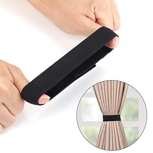Boot Blousers - Elastic Ankle Strap Blousing Straps, 6 Pcs Black