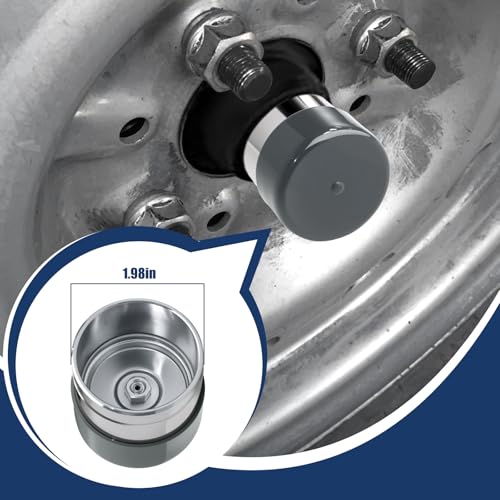Trailer Bearing Dust Cap Protector for Bearing Buddy – 2 Pack, Stainless