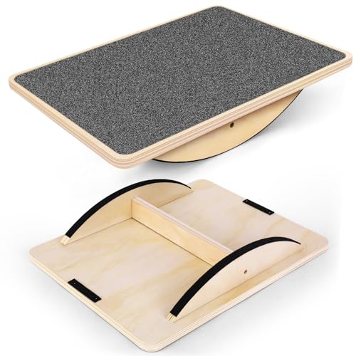 Professional Balance Board for Adults - Anti-Slip Wobble Board (350LBS) - Balance Training & Physical Therapy