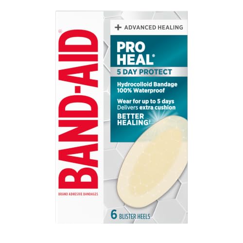 Hydrocolloid Blister Bandages - 6 Count | Waterproof Healing Protection