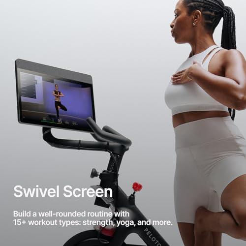 Cross Training Exercise Bike with HD Swivel Screen for Home