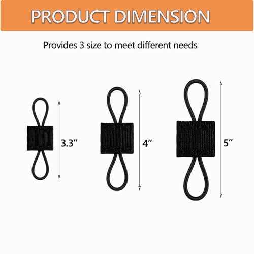 Molle Attachments 15 Pack - Tactical Gear Holder Clip - Black