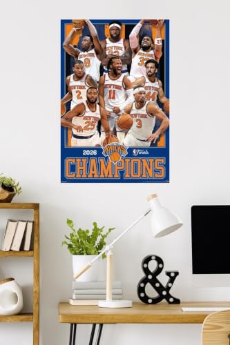 NBA New York Knicks 2026 Finals Champions Wall Poster - Premium Unframed Version 34" x 22.4"