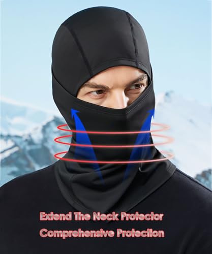 UPF 50+ Cooling Balaclava Face Mask for Motorcycle Cycling - Black