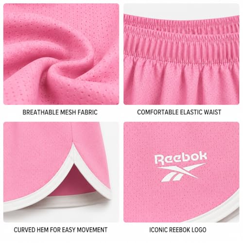 Girls Athletic Performance Shorts - 1 or 3 Pack - Pink