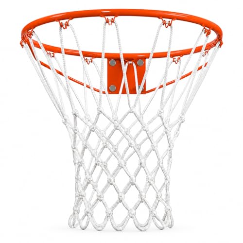 Heavy Duty Basketball Net Replacement - 12 Loop Nylon Outdoor Hoop Net