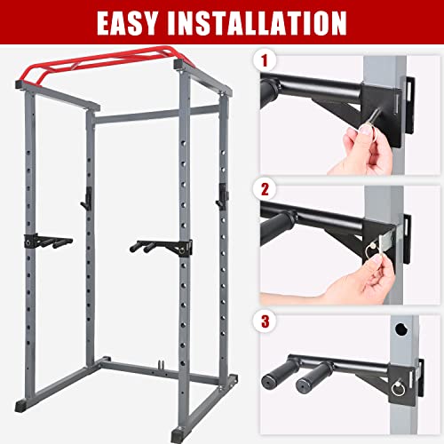 Dip Bar Attachments for 2" x 2" Power Rack - Narrow & Wide Grips