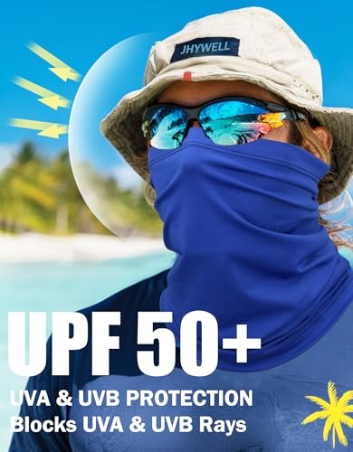 Cooling Neck Gaiter Face Mask - UPF 50+ UV Protection - Royal Blue