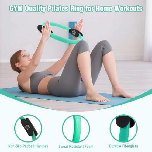 Comprehensive Pilates Kit with Magic Circle, Ball, Weights & Bands
