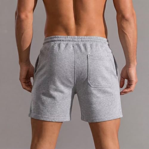 Rane Sports Men's Large Grey Athletic Running Shorts - Lightweight Quick Dry Gym Workout