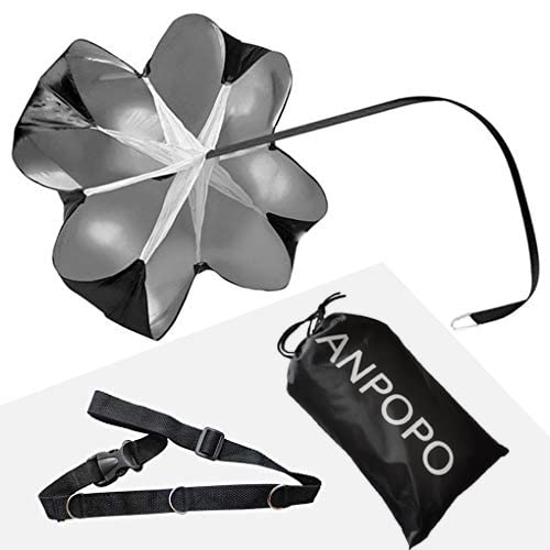56-Inch Speed Training Parachute with Adjustable Strap & Carry Bag
